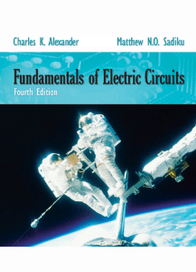 Fundamentals of Electric Circuits - Port City International University