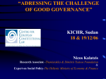 Open Governance, Good Governance and new models of
