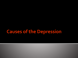 Causes of the Depression
