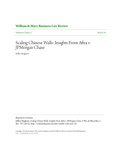 Scaling Chinese Walls: Insights From Aftra v. JPMorgan Chase
