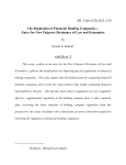 The Regulation of Financial Holding Companies