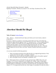 Abortion Should Be Illegal. Raymond J. Adamek.