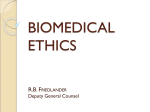 biomedical ethics - USF General Counsel