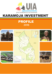 karamoja investment profile - Uganda Investment Authority