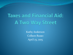 Taxes and Financial Aid