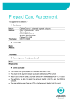 Oldham Prepaid card agreement for clients to sign