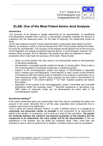 ELAB: One of the Most Potent Amino Acid Analysis