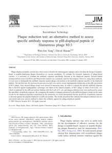 Plaque reduction test: an alternative method to assess specific