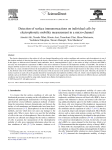 Detection of surface immunoreactions on individual cells by