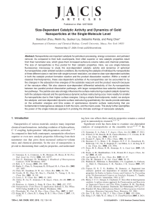 Size-Dependent Catalytic Activity and Dynamics of