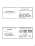 1. Complement System 2. Antigen Specific Receptors Topic Outline