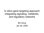 In silico gene targeting approach integrating signaling