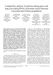 Comparative analysis of protein-coding genes and long