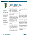 16-Port Bonded SHDSL