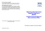 Multi Drug Resistant Gram Negative Organisms (MDRO)
