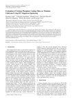 Evaluation of Calcium Phosphate Coating Films on Titanium