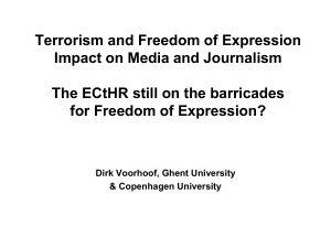 Terrorism and freedom of expression
