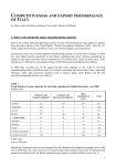 COMPETITIVENESS AND EXPORT PERFORMANCE OF ITALY