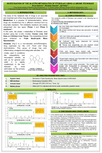 investigation of the in-vitro metabolites of etodolac using