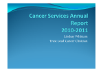 Cancer Services Annual Report