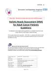 Holistic Needs Assessment (HNA) for Adult Cancer Patients