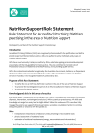 Nutrition Support Role Statement - Dietitians Association of Australia