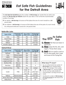 Eat Safe Fish Guidelines for the Detroit Area
