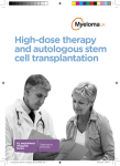 High-dose therapy and autologous stem cell