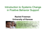 the Kansas Institute for Positive Behavior Support