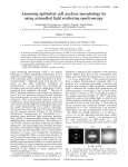 Assessing epithelial cell nuclear morphology by using azimuthal