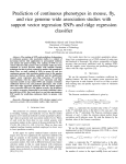 Prediction of continuous phenotypes in mouse, fly, and rice genome