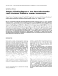 Analysis of Flanking Sequences from Dissociation