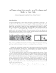 A Compressing Auto-encoder as a Developmental Model of Grid Cells