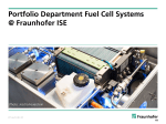 Portfolio Department Fuel Cell Systems