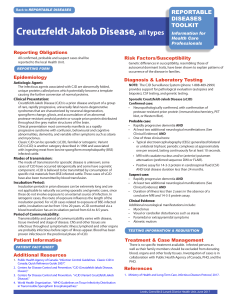 Creutzfeldt-Jakob Disease,all types