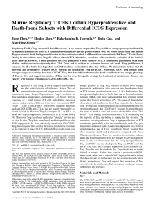 Murine Regulatory T Cells Contain Hyperproliferative and Death