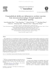 Cinnamaldehyde inhibits pro-inflammatory cytokines secretion from