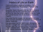 History of Life on Earth