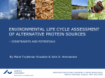 environmental life cycle assessment of alternative protein sources