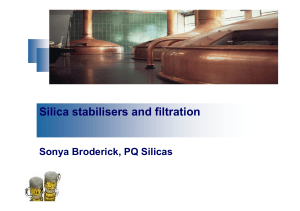 McKeown-Silica Stabilisers in filtration