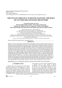 the innate immunity in bovine mastitis