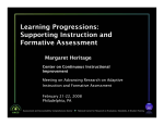 Learning Progressions: Supporting Instruction and Formative