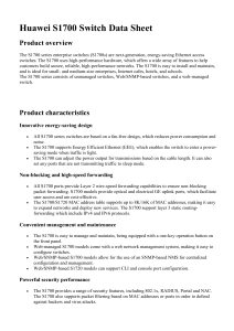 Huawei S1700 Switch Data Sheet