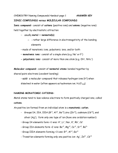 Naming Compounds