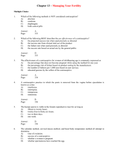 Chapter 13 – Managing Your Fertility