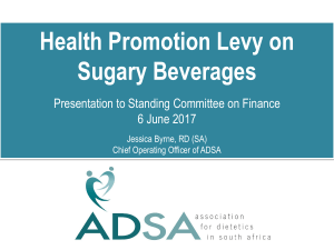 About ADSA Sugar consumption and health Free sugars