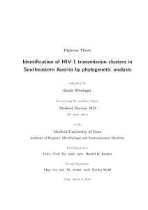 Identification of HIV-1 transmission clusters in Southeastern Austria