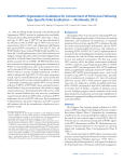 World Health Organization Guidelines for Containment of Poliovirus