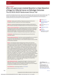 Effect of Laparoscopic-Assisted Resection vs Open Resection of