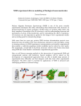 NMR experiment-driven modeling of biological macromolecules